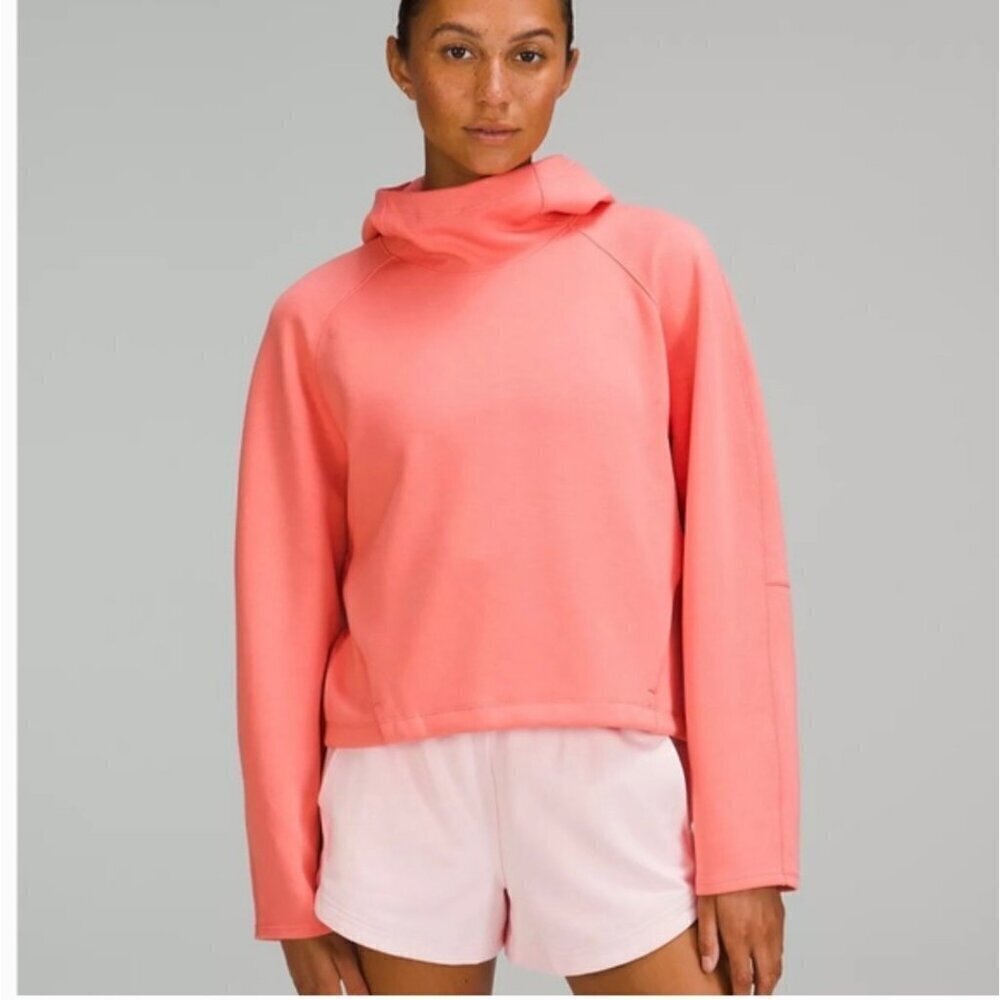 Lululemon airwrap Modal pullover hoodie, Coral, Size 4 J175